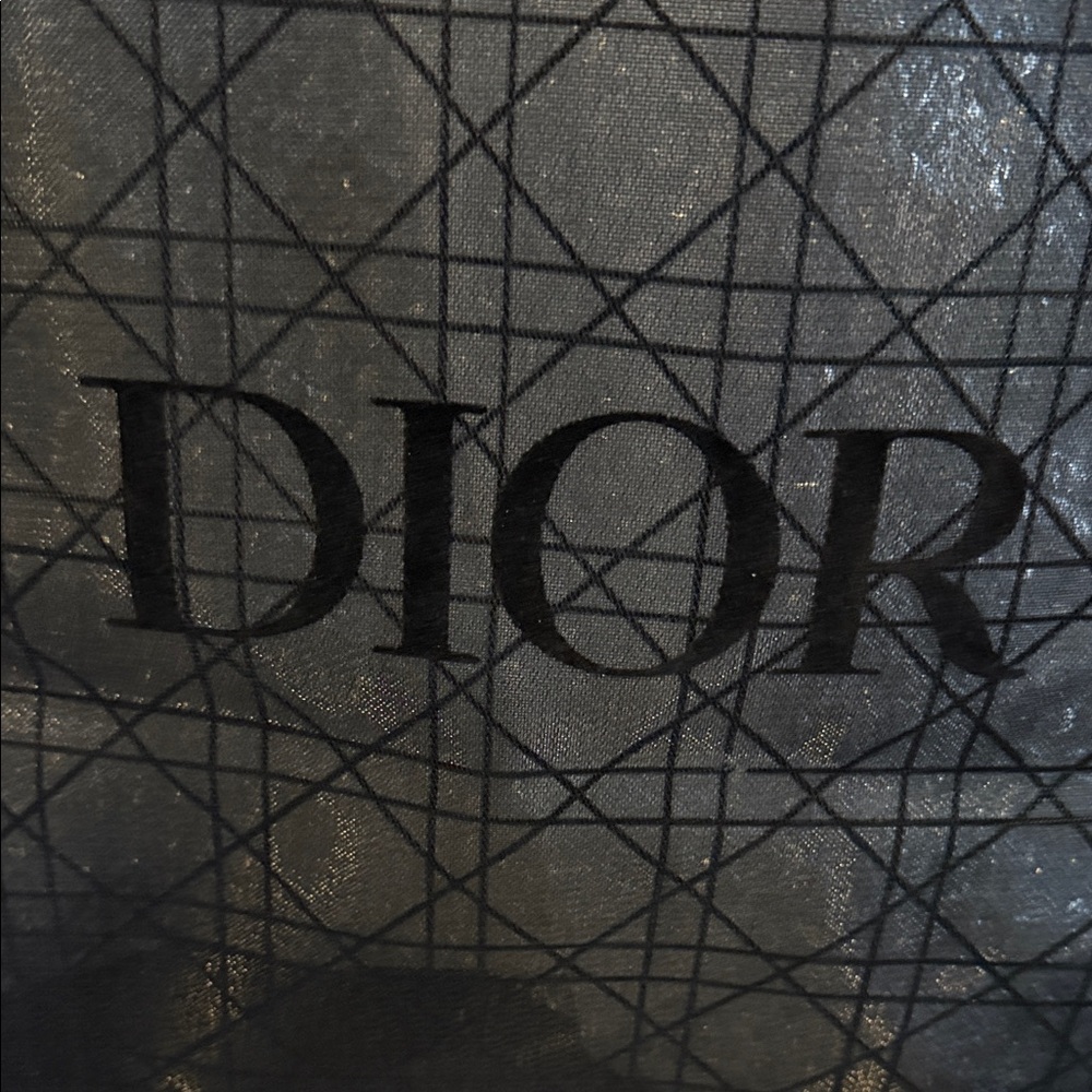 GWP - DIOR Black Mesh Tote Bag w/Velvet Accents - Picture 2 of 3